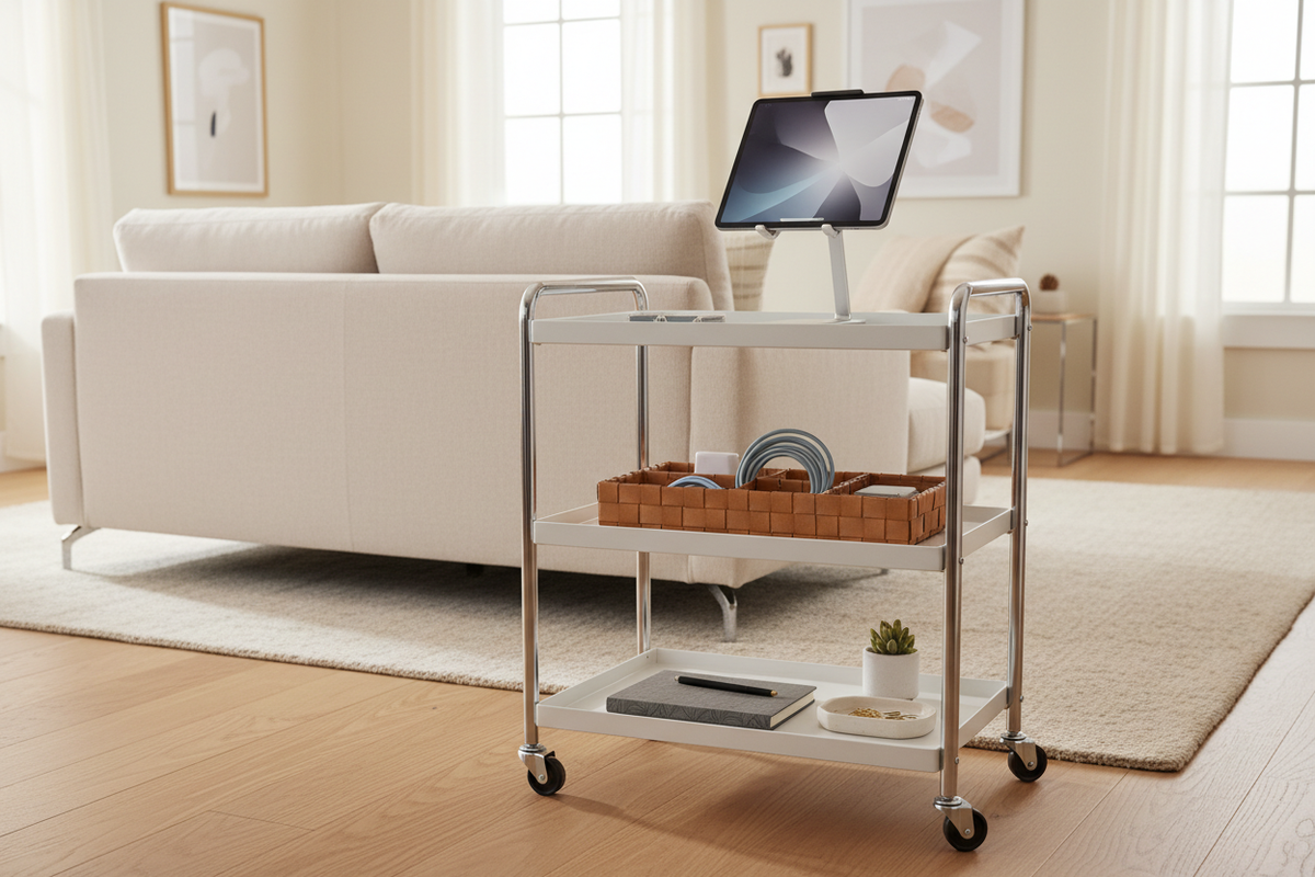 Build a Mobile Work Cart for the Rooms You Actually Use