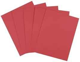 Staples Brights 24 Lb. Colored Paper Red 500/Ream, For Everyday Use at Home or Office