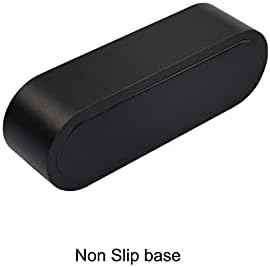 Metal Desktop Card Holder for Desk Stylish Aluminum Alloy Business Card Display Stand for Men Office Black 1 Pack