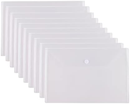 Large Plastic Envelopes Document File Holder 10 Pack, 11 x 17 inches