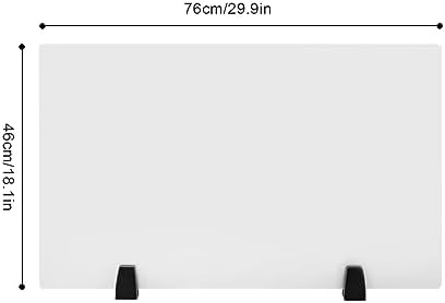 2 Pack Desk Privacy Panels 30 x 18 in Acrylic Cubicle Desk Dividers, Modern Dual Frosted Plexiglass for Classrooms Office Partitions