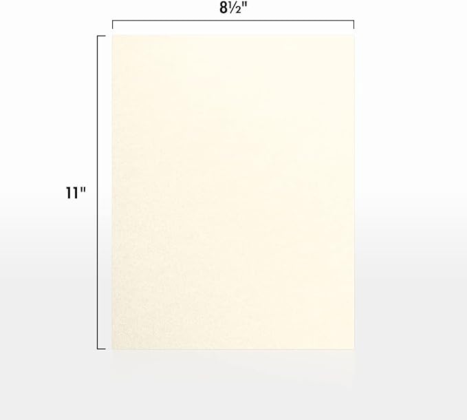 LUXPaper 8.5" x 11" Cardstock | Letter Size | Champagne Metallic | 105lb. Cover - Image 2