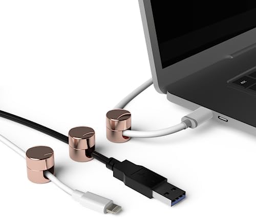 ICONIT Cable Anchors for Desk Organization | Premium Aluminum Cord