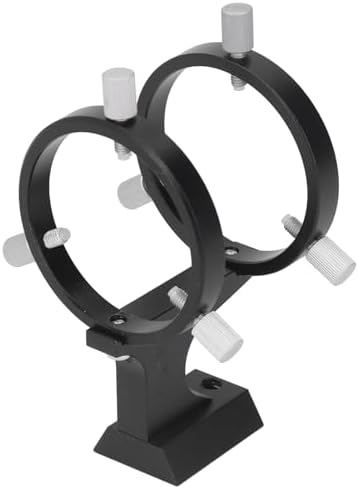 Telescope Finder Scope Mount, Adjustable Bracket with Fixing Ring and 1/4 Inch Screw for Astronomical Telescopes