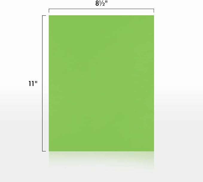 LUXPaper 8.5" x 11" Cardstock | Letter Size | Limelight Green | 100lb. Cover | - Image 3