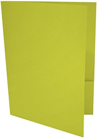 LUXPaper 9 x 12 Presentation Folders in 100 lb. Wasabi by LUXPaper