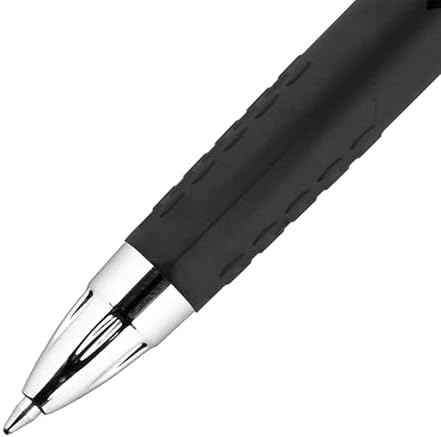 Uni-Ball Signo 207 Retractable Gel Pens, Medium Point, 0.7mm, Black & Blue Ink, 12 Pack (6 Black, 6 Blue), Fraud-Resistant uni Super Ink, Quick-Dry, Refillable