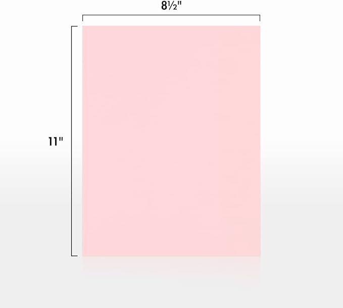 LUXPaper 8.5" x 11" Paper | Letter Size | Candy Pink | 80lb. Text | 250 Qty - Image 2