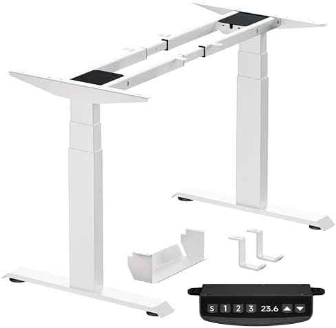 BIZUM Dual Motor 3-Stage Electric Standing Desk Frame,3 Memory Height