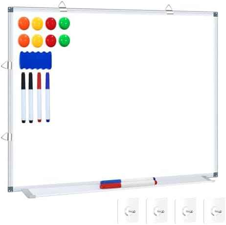 H-Qprobd White Board Dry Erase Whiteboard for Wall, 18"x24" Hanging