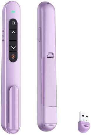 QUI Presentation Clicker with Volume Control, Wireless Presenter Remote