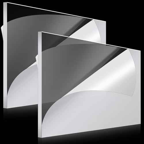 Roowest 2 Pcs 24 X 36 Inch, 1/2 Inch Transparent Acrylic Sheet Panel
