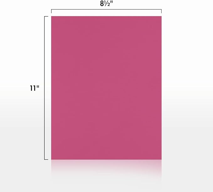LUXPaper 8.5" x 11" Paper | Letter Size | Magenta Pink | 80lb. Text | 250 Qty - Image 2