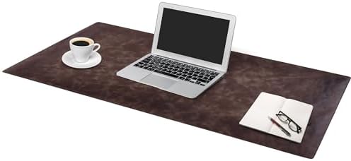 Calfskin Leather Desk Pad – Executive Office Desk Mat with Non-Slip