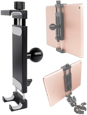 Aluminum Alloy Tablet Holder with 1" Ball Head-360 Rotatable Tablet