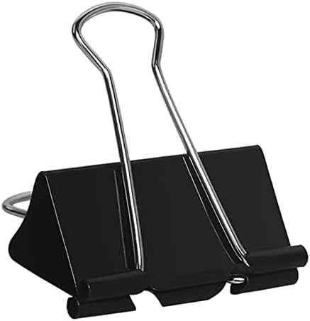 Large Binder Clips 2 Inch (72 Pack), Extra Large Binder Clips Big Paper Clamps Giant Clips for Office and Home Supplies, Black