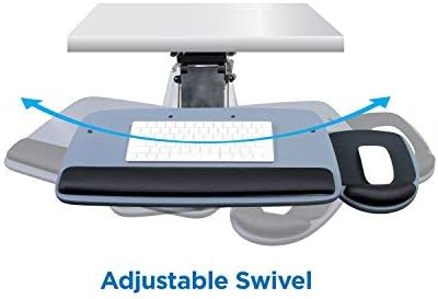 Mount-It! Under Desk Keyboard Tray, Adjustable Keyboard and Mouse Drawer - Image 5