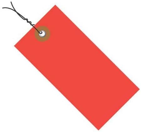 Tyvek® Pre-Wired Colored Shipping Tags (2 3/4" x 1 3/8", Red (100 Per/Case))