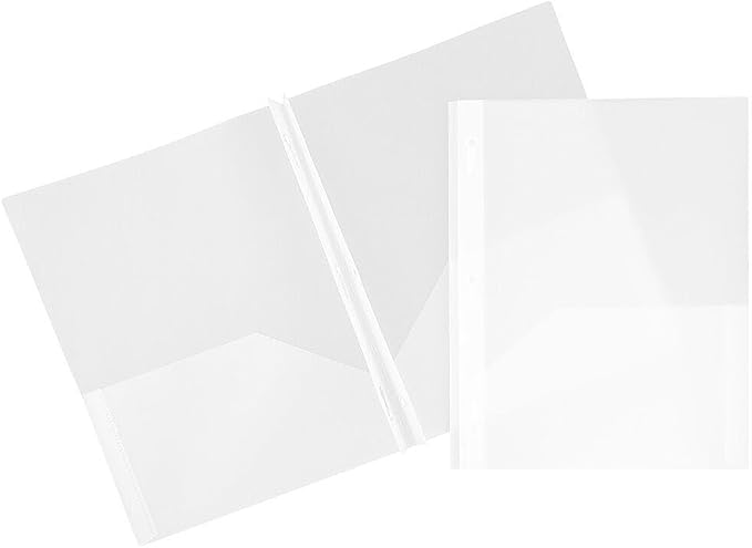 JAM PAPER Plastic 2 Pocket POP Folders by JAMPaper