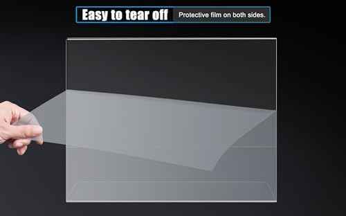 xydstay 6pack Acrylic Sign Holder Horizontal, 8.5x11 L Shape Clear Plastic