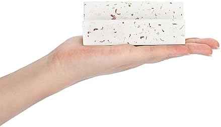 Hipiwe Business Card Holder for Desk Terrazzo Business Card Display Stand