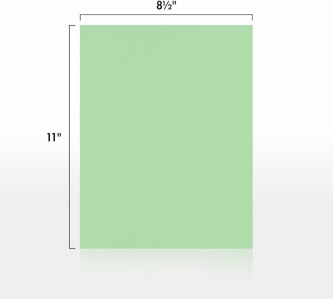 LUXPaper 8.5" x 11" Cardstock | Letter Size | Pastel Green | 65lb. Cover | 50 - Image 3