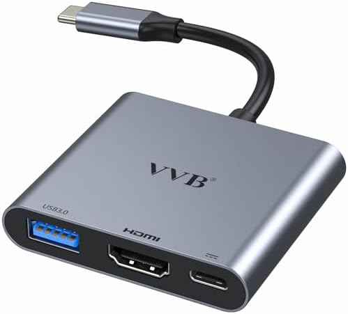 USB C to HDMI Adapter,USB-C Adapter Hub Multiport Digital AV Converter