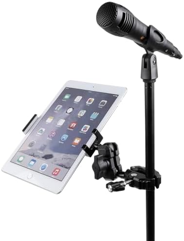 Aluminum Alloy Tablet Holder with 1" Ball Head-360 Rotatable Tablet