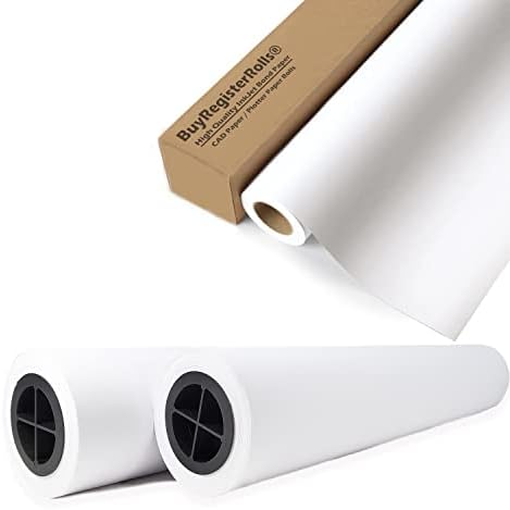 (8 Rolls - 2 Cases) Plotter Paper 36 x 150: Box of 4-36” x 150 ft. Rolls, 20 lb. C1861A Bond Paper on 2" Core. for CAD Printing on Wide Format Ink Jet Printers Premium Quality Bond Paper