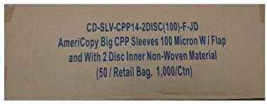 100 Clear CPP Movie Plastic Sleeves + 2 Disc Non-Woven Sleeves by StarTechDeals (Limited Edition)