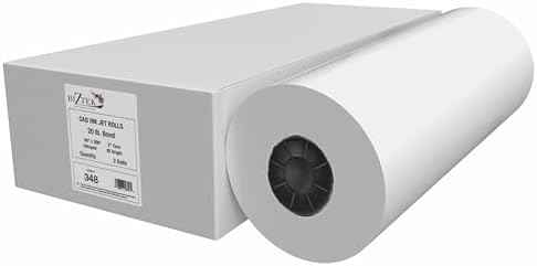 Wide Format Paper Rolls CAD Bond 30" Widths (2 Rolls, 30 In x 300 Ft | 2" Core)