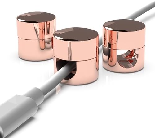 ICONIT Cable Anchors for Desk Organization | Premium Aluminum Cord