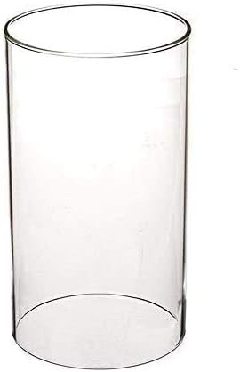 Sunwo Glass Shade Straight Cylinder Glass Lamp Shade Replacement by SUNWO