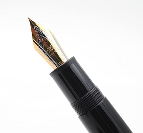 JINHAO X159 Fountain Pen (EF Nib 0.38mm, Black with Gold Clip)