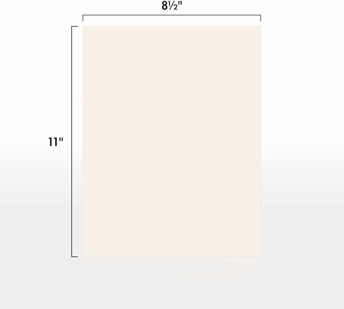 LUXPaper 8.5" x 11" Cardstock | Letter Size | Ivory | 65lb. Cover | 50 Qty - Image 2