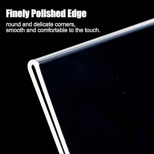 xydstay 3-Pack 8.5 x 11 Acrylic L-Shaped Sign Holders