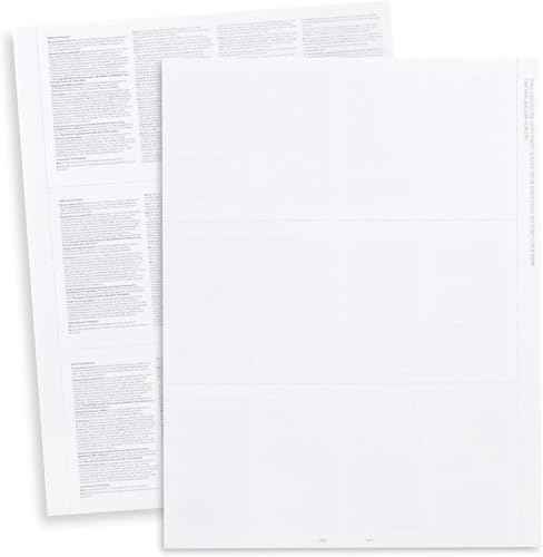 W2 Forms Blank 3 Up Tax Forms 2025, W2 Perforated Paper With Back Instructions For 50 Employees,Works with Laser or Inkjet Printers | Great for QuickBooks and Accounting Software