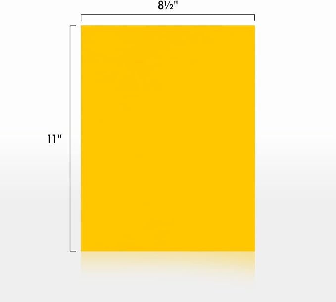 LUXPaper 8.5" x 11" Cardstock | Letter Size | Sunflower Yellow | 100lb. Cover | - Image 2