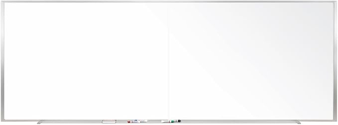 Ghent M1 Porcelain Magnetic Whiteboard, Aluminum Frame by Ghent
