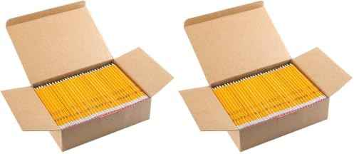 Madisi Wood-Cased #2 HB Pencils, Yellow, Pre-sharpened, Bulk Pack, 320 pencils (Pack of 2)