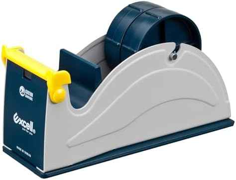 Excell EX-17 Steel Desktop Tape Dispenser, 2 in. Width (Blue/Grey) ET-12270