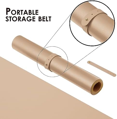 Cork Apricot Desk Mat - Dual-Sided Desk Pad for Office and Home - Desk