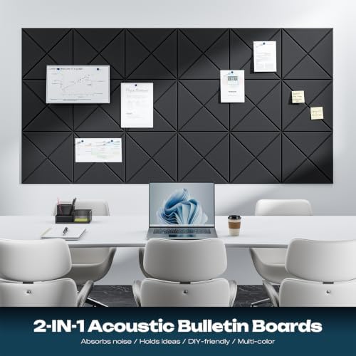 Sonicism 22 Pack X-Lined Acoustic Panels with Self-Adhesive, 12"X 12"X