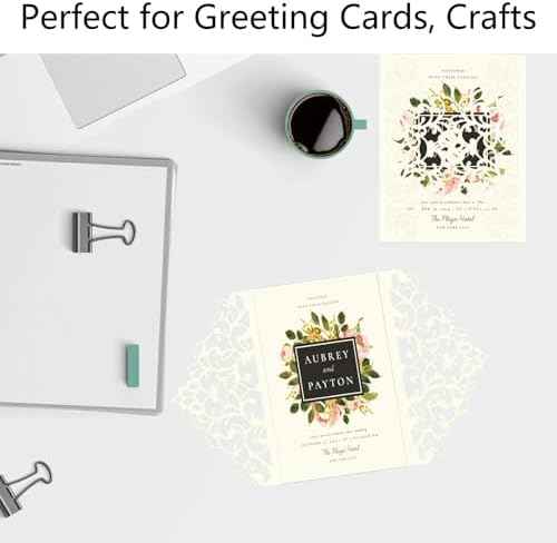 Cimlaga 100 Sheets Cream Cardstock 8.5 x 11 Ivory Paper