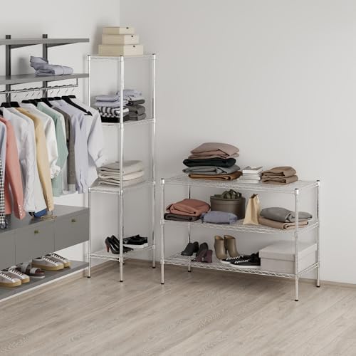 21" Deep x 48" Wide x 34" Height Wire Shelving Kit | 3-Tier | NSF