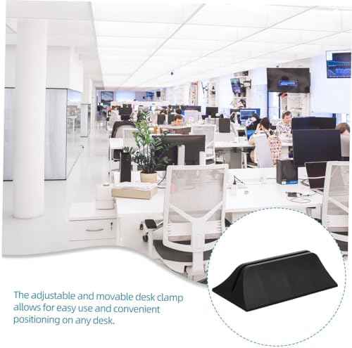 Office Desk Divider Clamp Adjustable Screen Partition Clip Desk Privacy Panel Support for Movable Desktop Divider 2 Pack 5.51 X 2.63 X 1.96 in