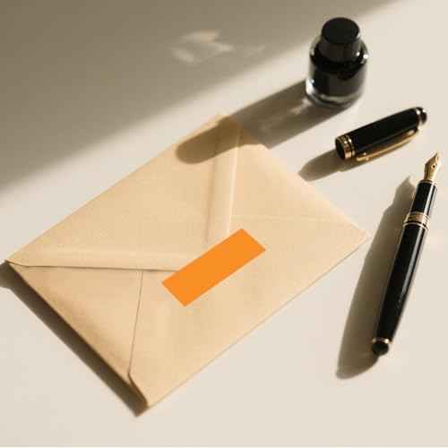 Orange Rectangle Labels 3" x 1" Color Coding Stickers Roll 1000 Pcs