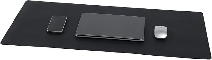 Wolaile Desk Pad 36x17 inches, PU Leather Desk Blotter, Non-Slip Base by Wolaile