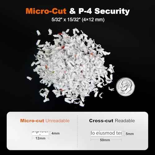 Bonsaii 120-Sheet Autofeed Micro-Cut 30-Min Run Heavy Duty Paper Shredder