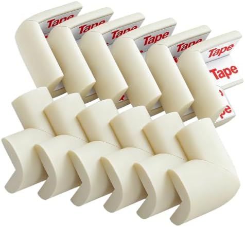 12 Pack Corner Protectors for Baby Proofing, Soft Furniture Safety Bumper
